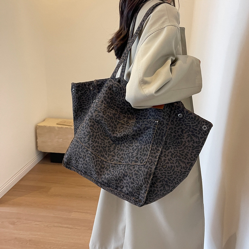 Women Bags For Work - Bolso Tote con Estampado de Leopardo,