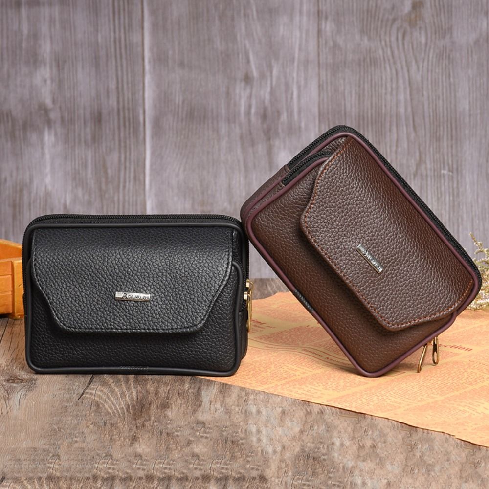 Saddle Bag Leather - Riñonera Deportiva Casual de Cuero PU