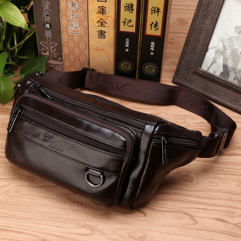 Saddle Bag Leather - Riñoneras de cintura para hombre, bolso