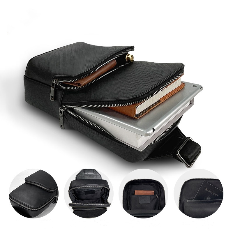 Saddle Bag Leather - Bolso de pecho de cuero Real