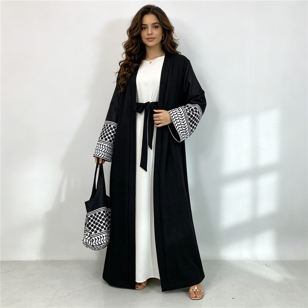Women Bags In Dubai - Conjunto de 2 piezas: Abaya Abierta