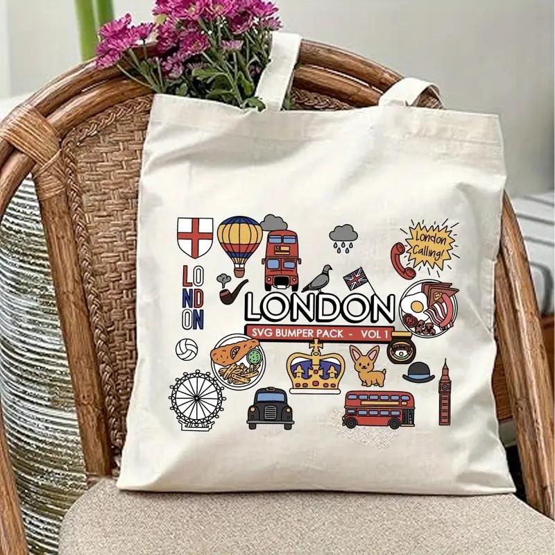 Women Bags In Uk - Bolso de mano de lona con