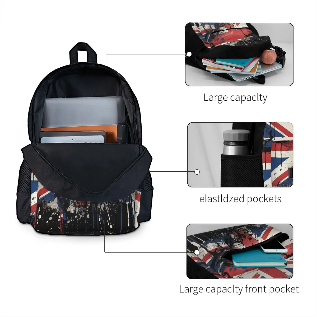 Mochila escolar con bandera Un - Women Bags In Uk reseña y precio