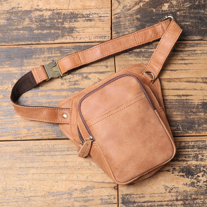 Riñonera de cuero auténtico pa - Saddle Bag Leather reseña y precio