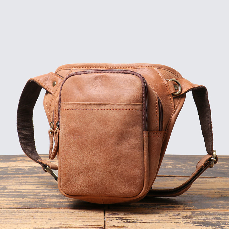 Riñonera de cuero auténtico pa - Saddle Bag Leather reseña y precio