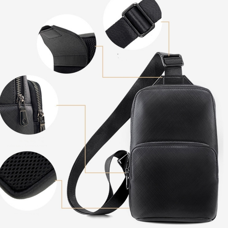 Bolso de pecho de cuero Real p - Saddle Bag Leather reseña y precio