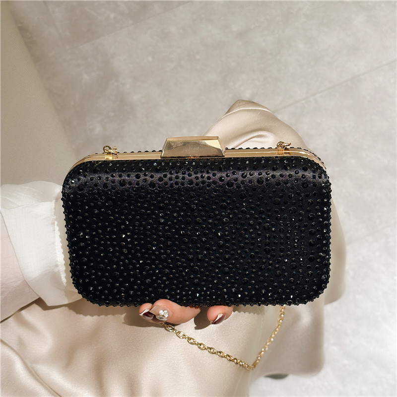 Bolso de Mano Rígido Negro con - Women Bags Golden reseña y precio