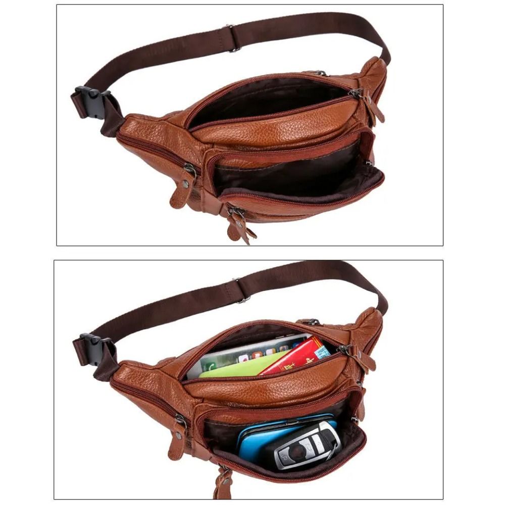 Riñonera de Cuero PU con Cierr - Saddle Bag Leather reseña y precio