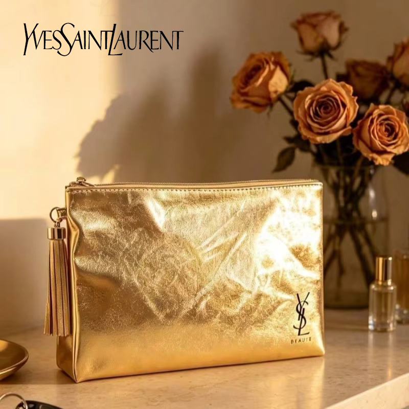 Bolsa de Cosméticos Dorada YSL - Women Bags Golden reseña y precio