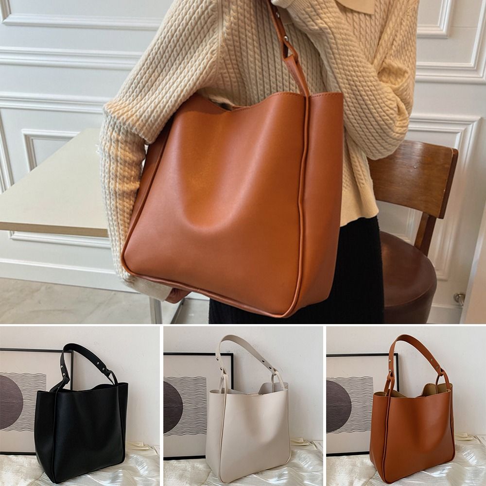 Bolsos de cuero PU de gran cap - Women Bags Zara reseña y precio