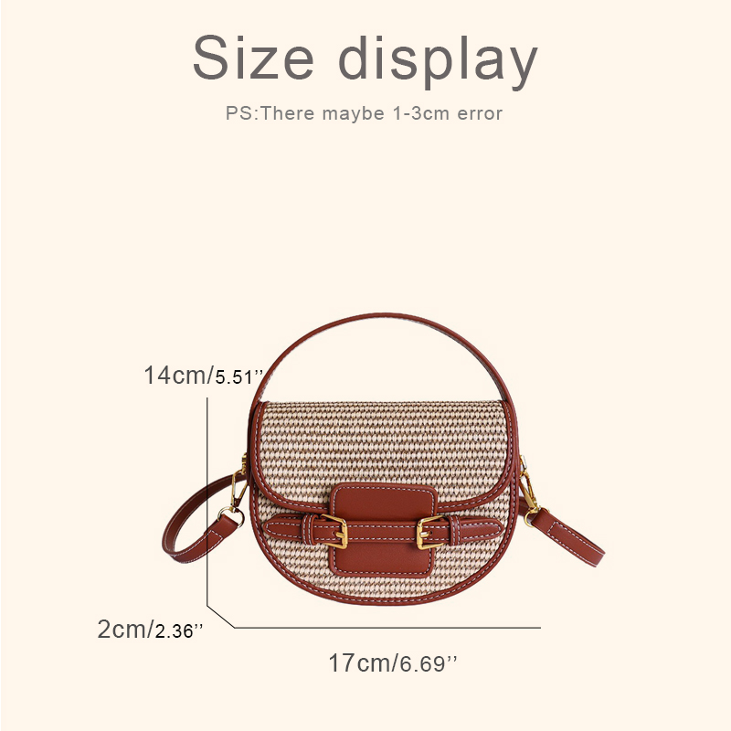 Mini bolsas de sillín de paja  - Saddle Bag Leather reseña y precio