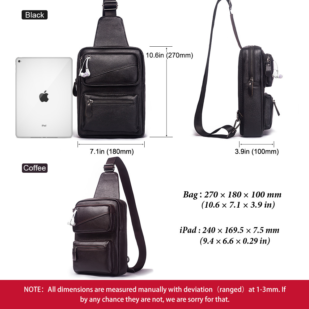 Bolso de pecho multifunción de - Saddle Bag Leather reseña y precio