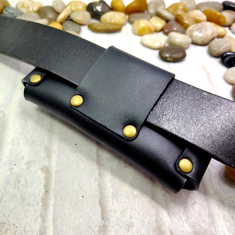 Funda de cuchillo plegable Hor - Saddle Bag Leather reseña y precio