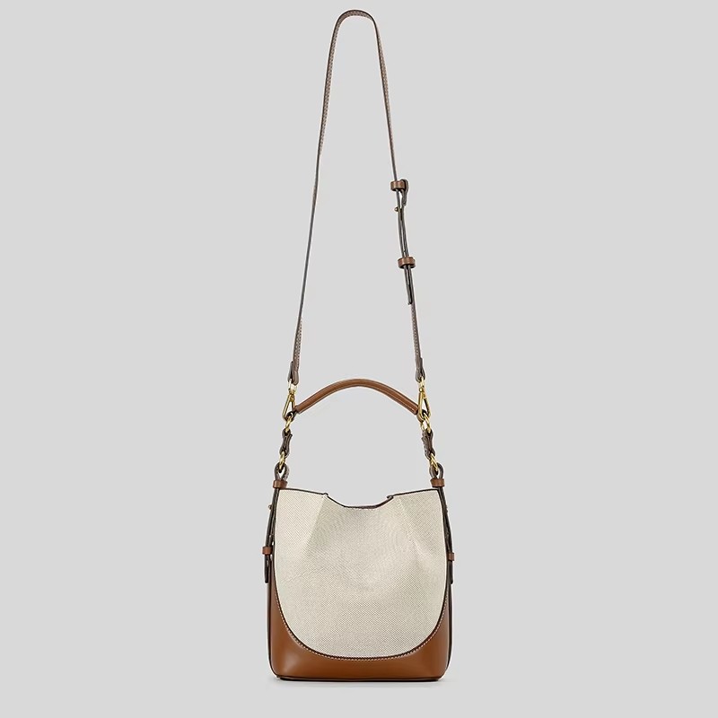 Bolso tipo cubo de lona con pa - Women Bags Zara reseña y precio